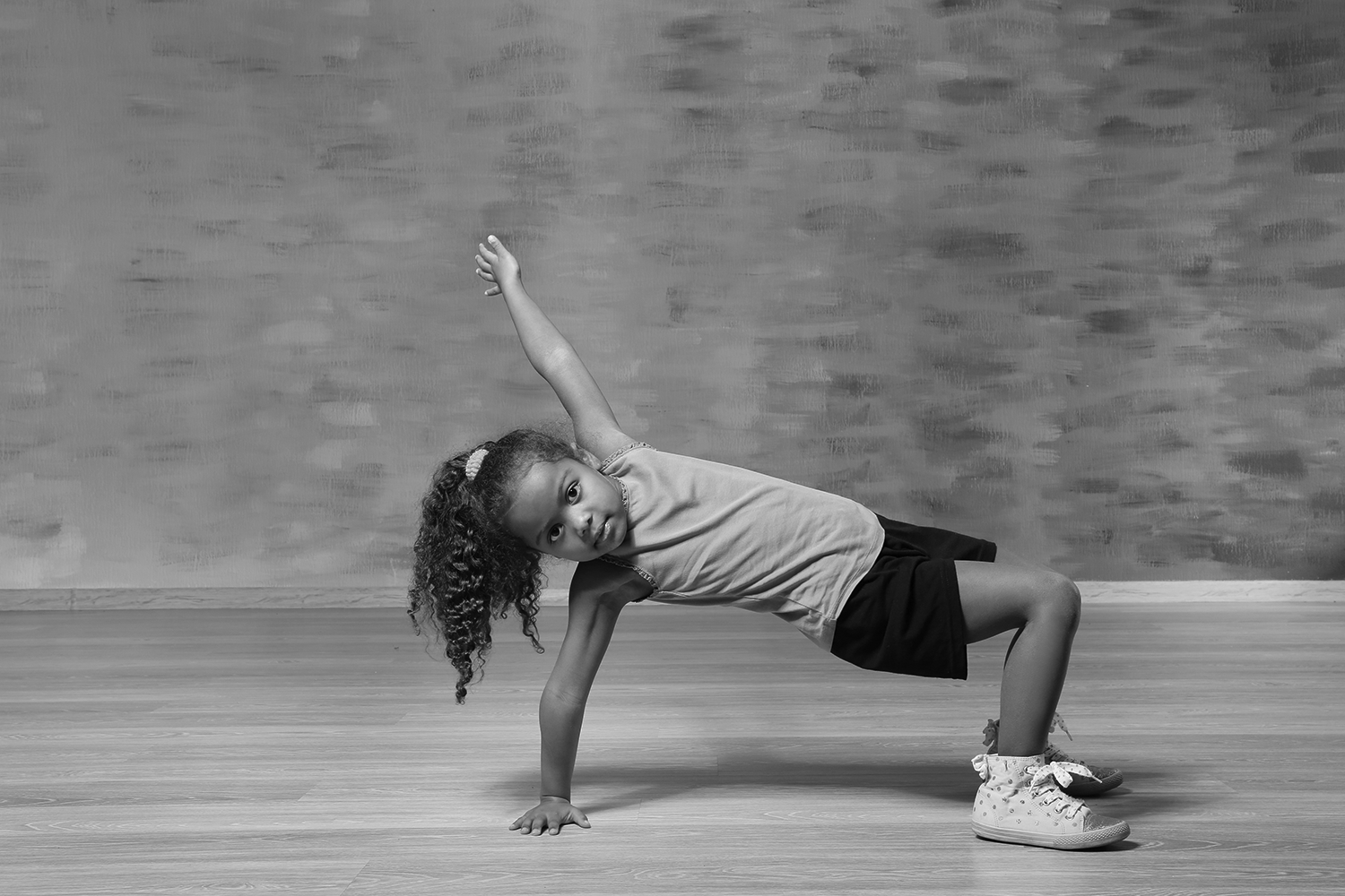 young girl posing